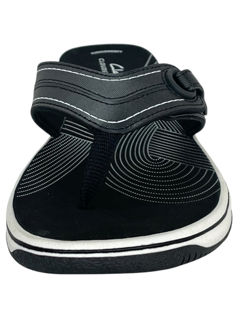 Clarks Cloudsteppers Breeze Reyna Black Womens Thong Sandals Size 10M - Picture 6 of 11